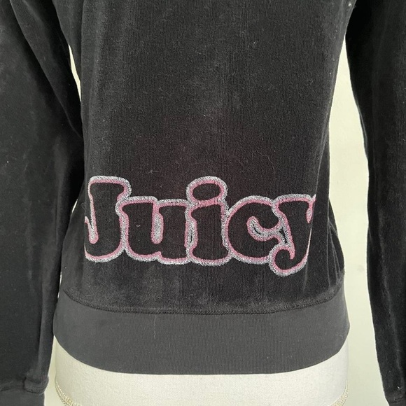Juicy Couture Black Velour Jacket - Picture 3 of 3